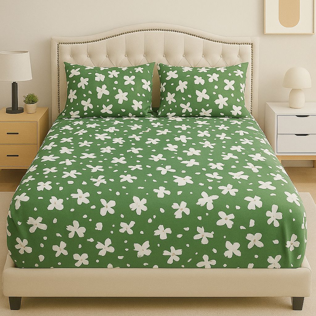 Alvara Cotton Satin Bed Sheet