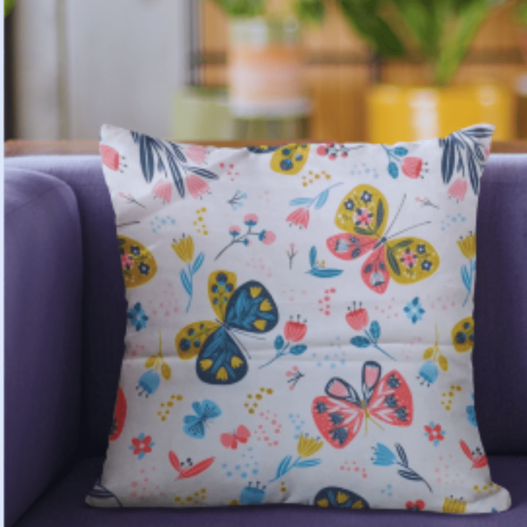Garden Fly Cushion Cover