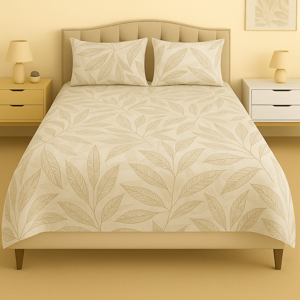 Golden Grove Cotton Bed Sheet