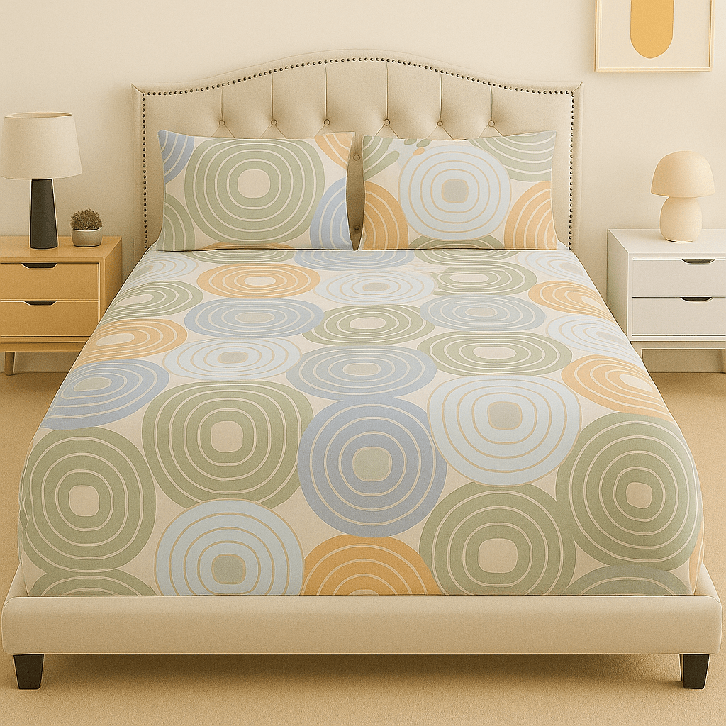 Retro Ripple Cotton Bed Sheet