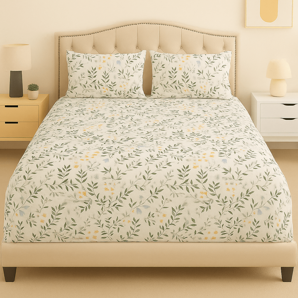Spring Whisper Cotton Percale Bed Sheet