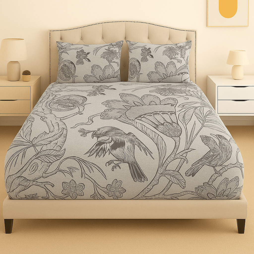 Stonecanopy Cotton Satin Bed Sheet