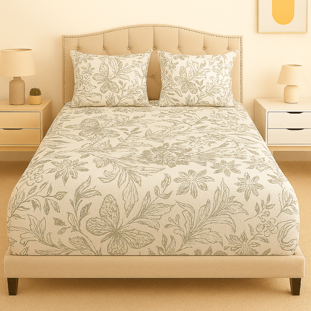 Whispering Wings Cotton Bed Sheet