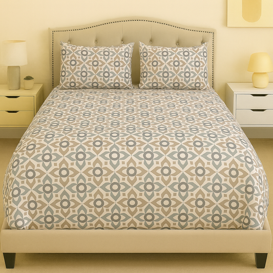 Desert Mosai Cotton Bed Sheet