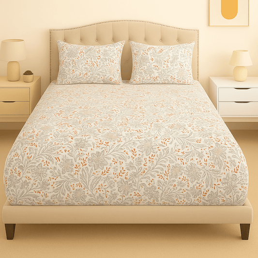 Autumn Tide Cotton Percale Bed Sheet