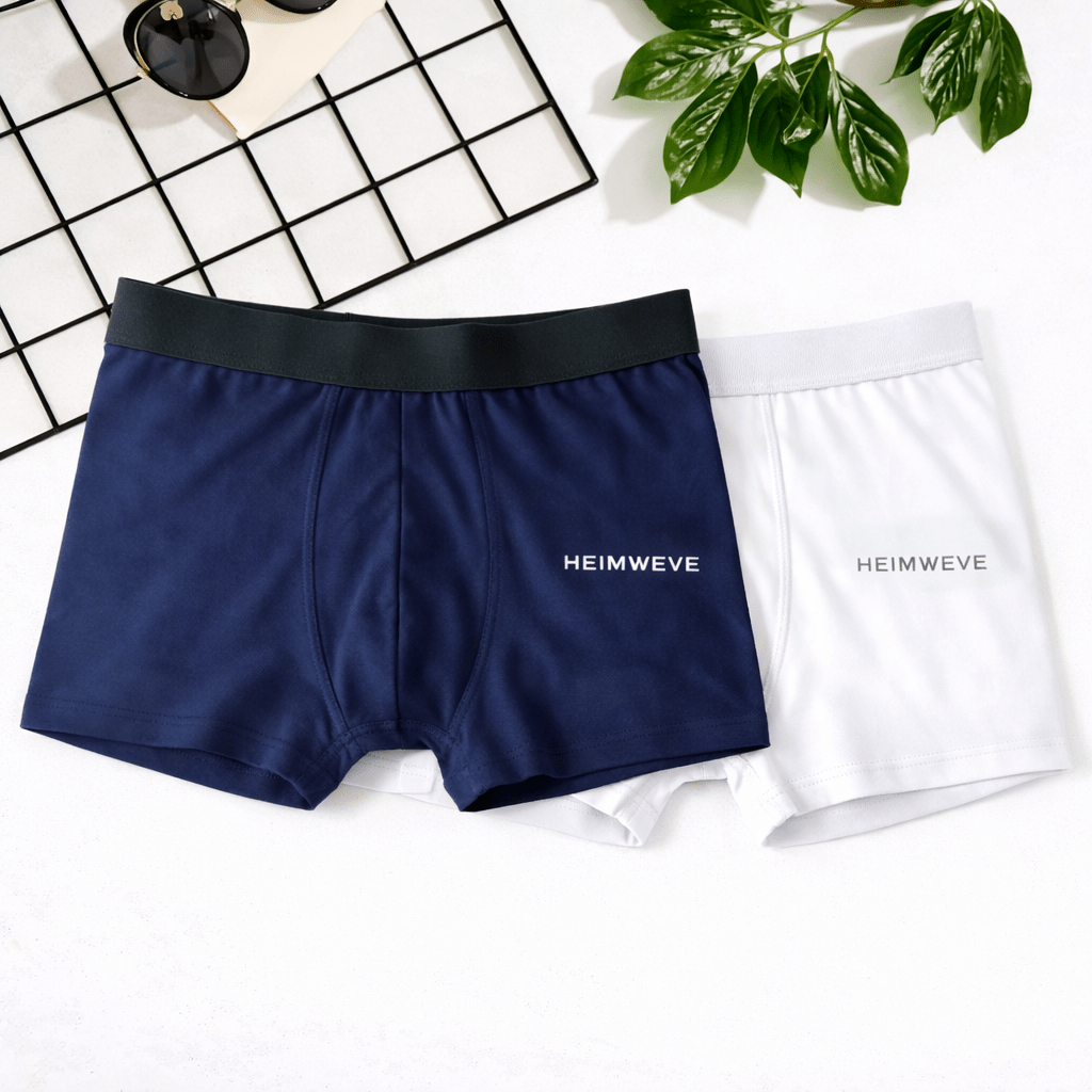 Core Navy & White Boxer Shorts Pack of - 2