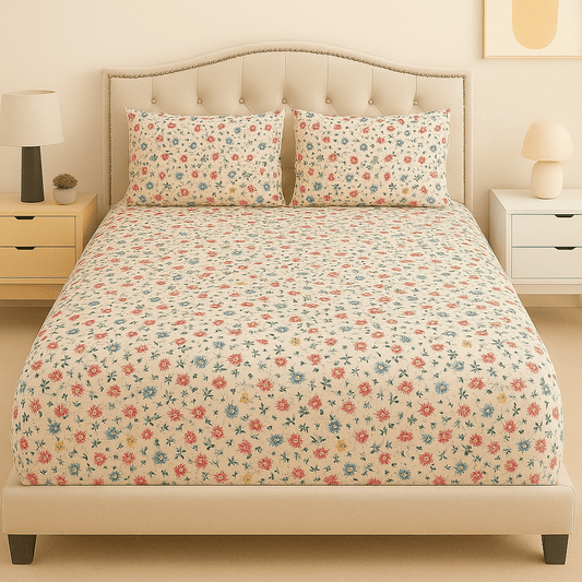 Daisy Drift Cotton Bed Sheet