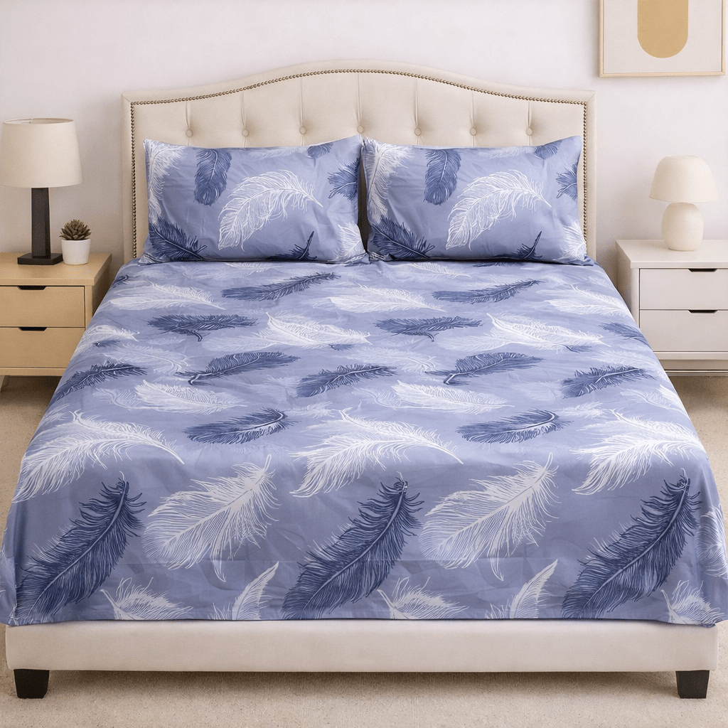 Feather Mist Cotton Bed Sheet – Heimweve