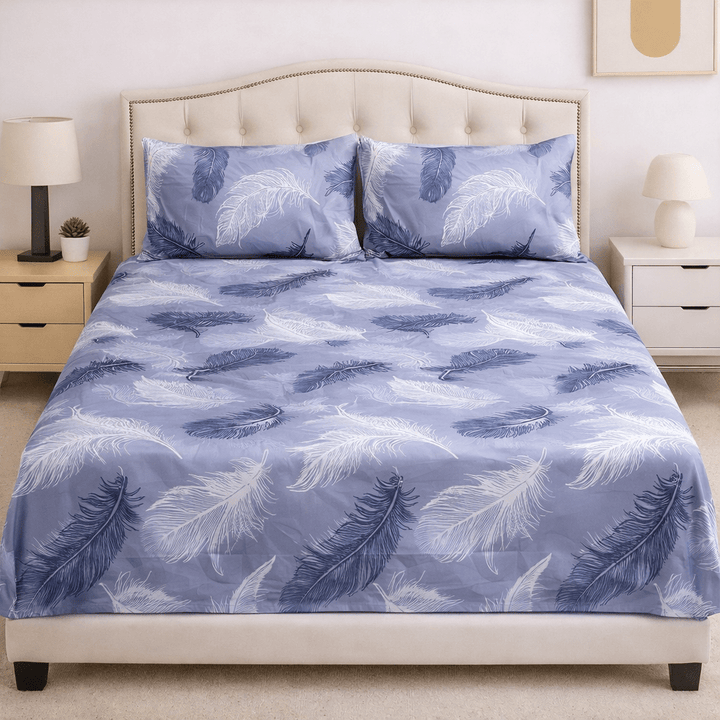 Feather Mist Cotton Bed Sheet – Heimweve
