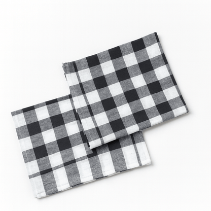 Midnight Grid Kitchen Towel