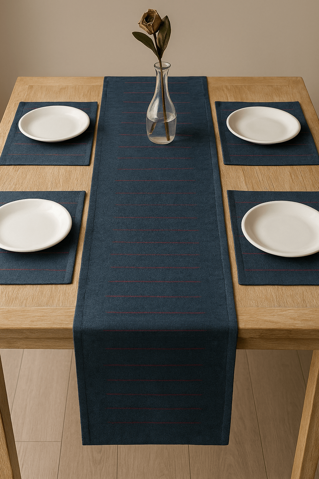 Midnight Ink Table Runner Handcrafted