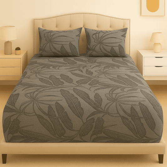 Mistleaf Cotton Satin Bed Sheet