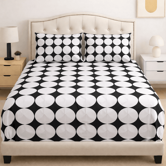 Orbit Dots Cotton Bed Sheet