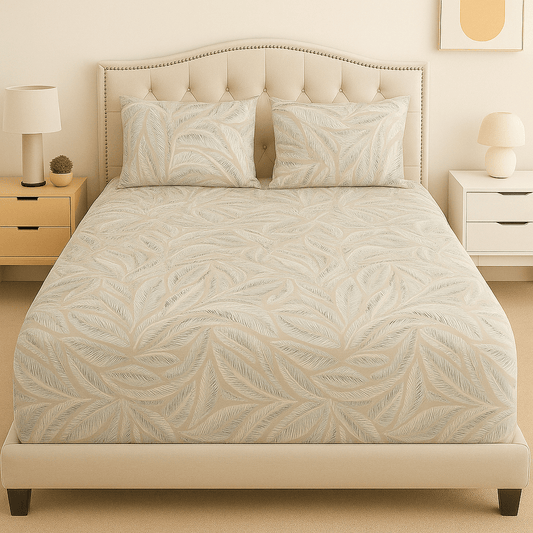 Sandy Breeze Cotton Bed Sheet