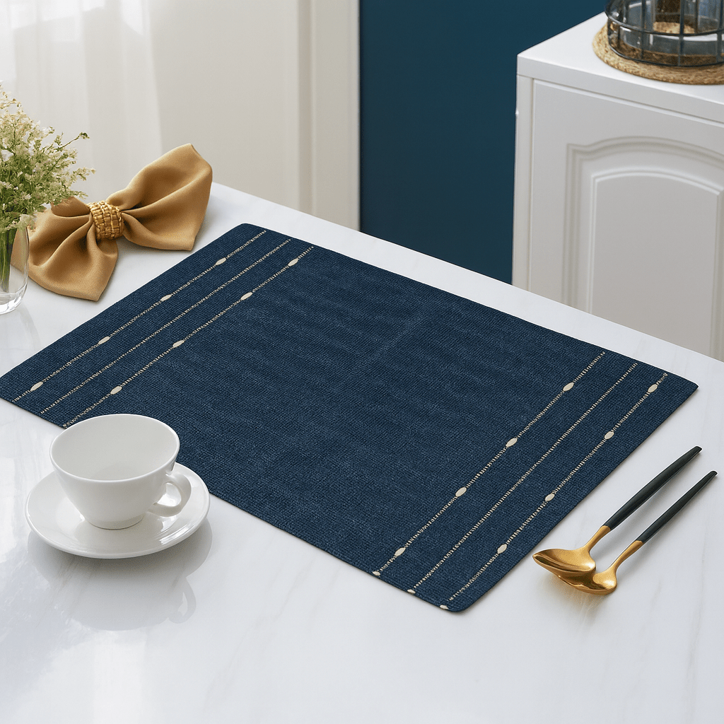 Silvered Sky Table Mat Handcrafted