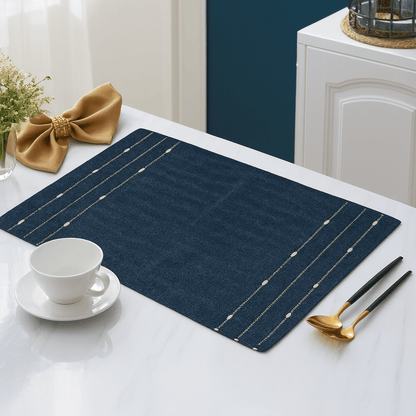 Silvered Sky Table Mat Handcrafted