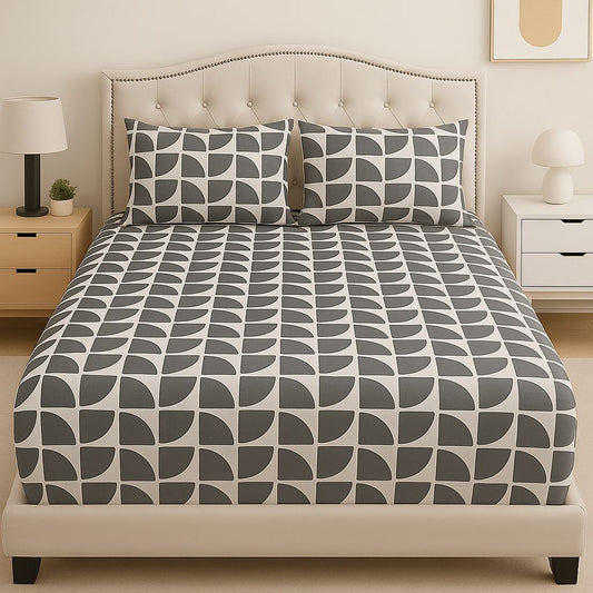 Stone Whisper Cotton Bed Sheet