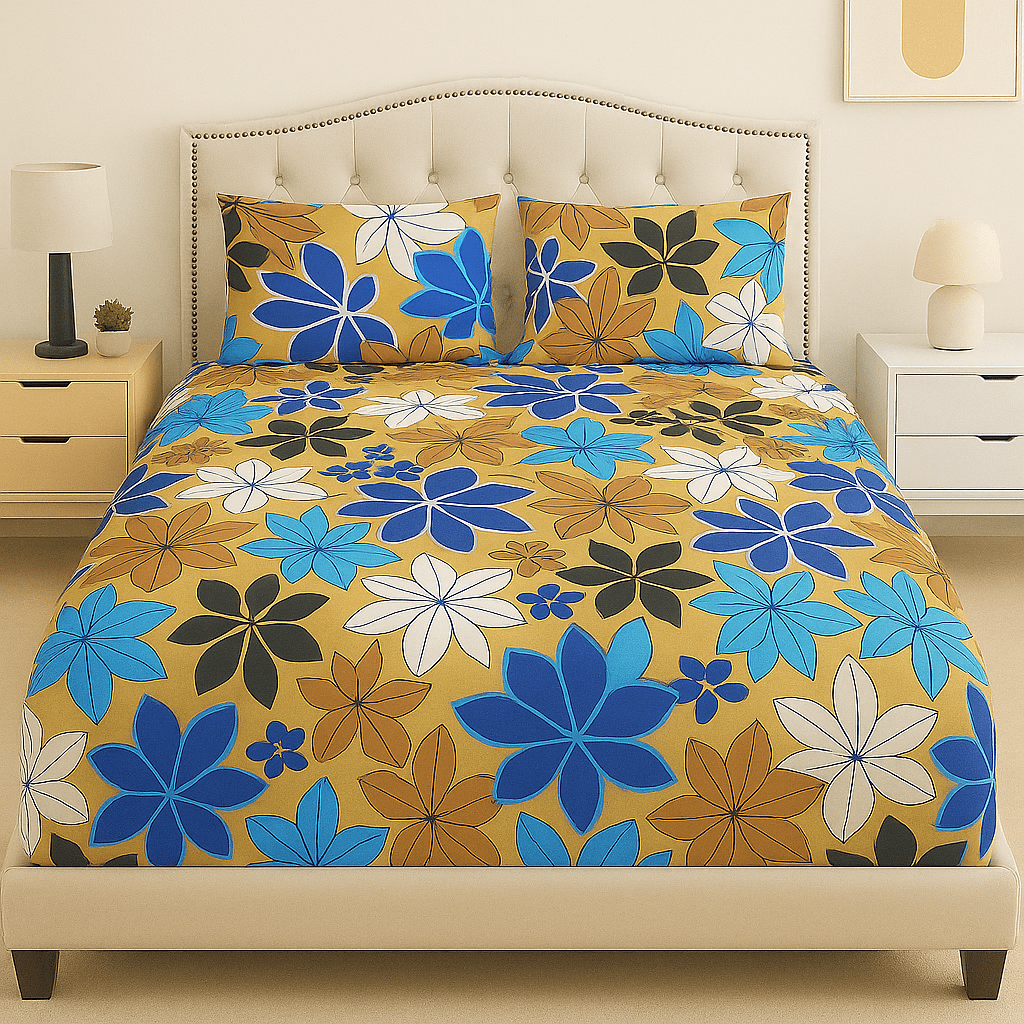 Tropical Breeze Cotton  Bed Sheet