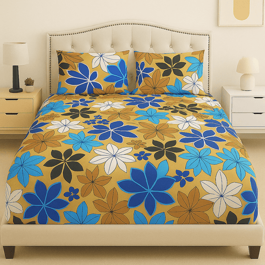 Tropical Breeze Cotton  Bed Sheet