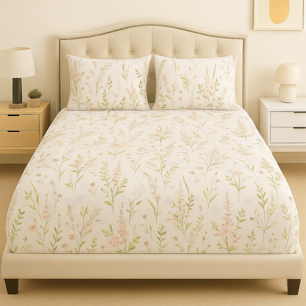 Whispering Garden Cotton Bed Sheet
